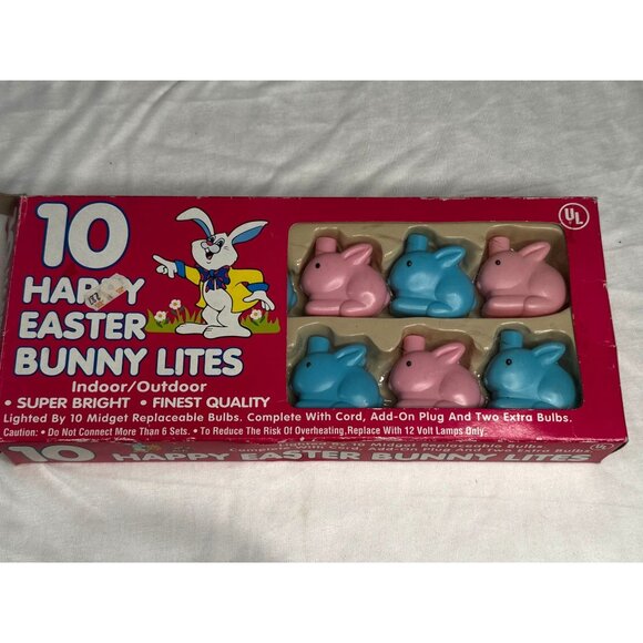 Happy Easter Bunny Replacement Molds Covers ONLY Original Box  Crafts Lights - Picture 3 of 7